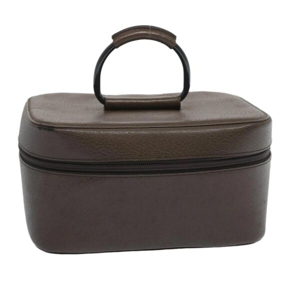 GUCCI Vanity Cosmetic Pouch Leather Brown 039 - Picture 1 of 16